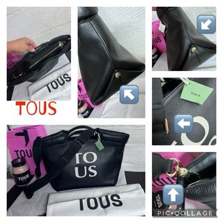 BOLSO TOUS PIEL NEGRA CAPAZO NUEVO