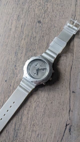 Swatch AquaChrono SBM 107 Silver