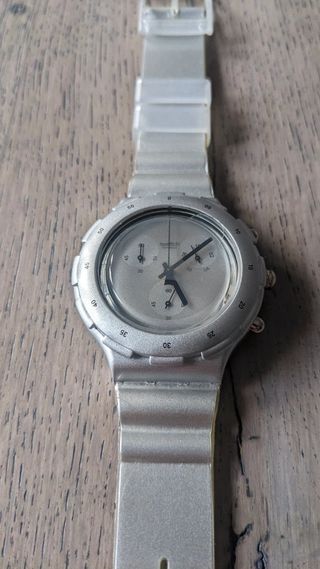 Swatch AquaChrono SBM 107 Silver