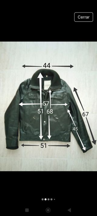 Biker cuero búfalo auténtico Oakwood. L. Medidas. 