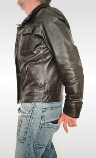 Biker cuero búfalo auténtico Oakwood. L. Medidas. 