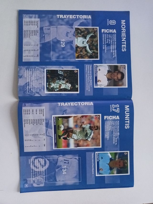 ALBUM REAL MADRID 2000-2001