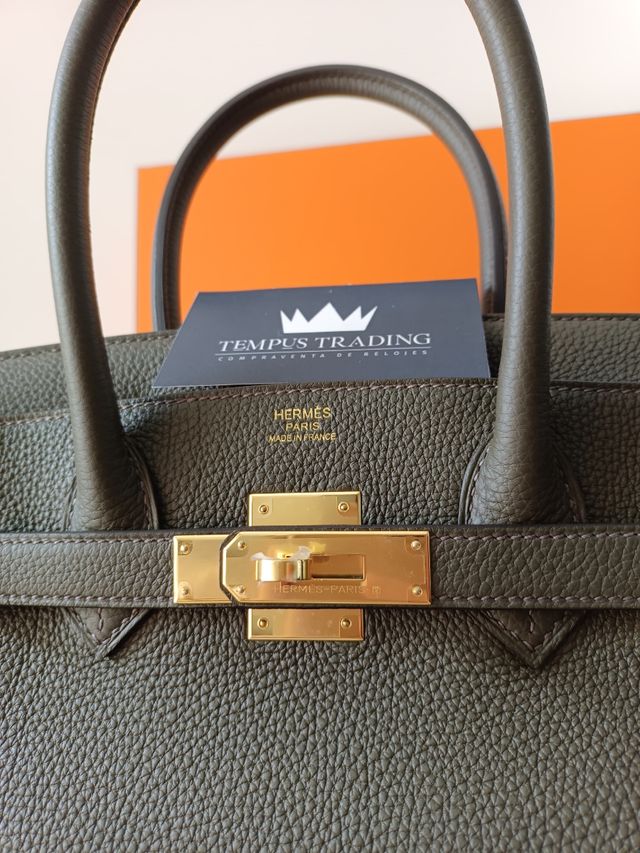 Hermès Birkin 30cm Togo Verde Eucalipto 02/2024