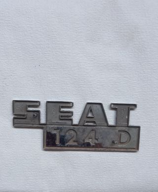 Logo metal original marca Seat 124 D