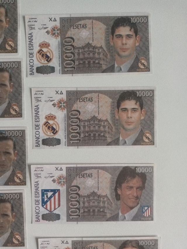 BILLETES JUGADORES FUTBOL