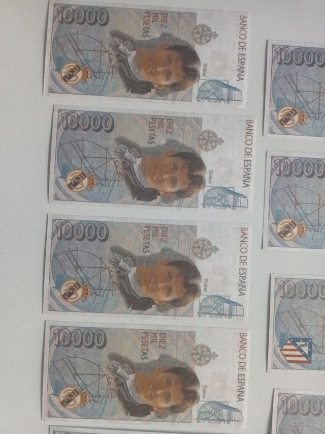 BILLETES JUGADORES FUTBOL