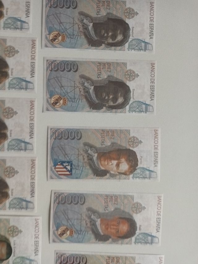 BILLETES JUGADORES FUTBOL