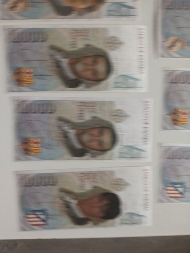 BILLETES JUGADORES FUTBOL
