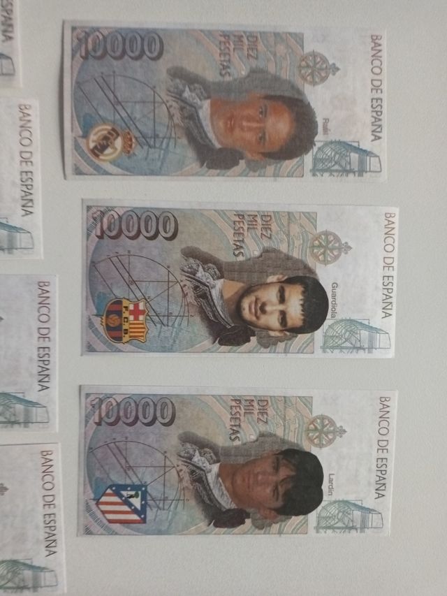 BILLETES JUGADORES FUTBOL