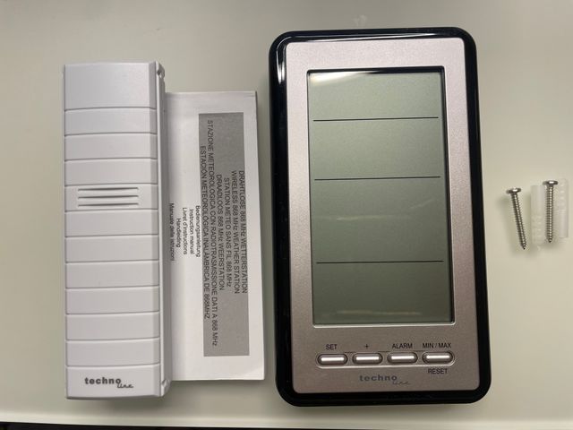 Technoline WS 9130- Estación Metereológica, GRIS