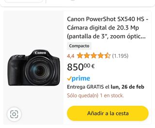 Canon powershot sx540 hs