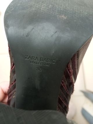 Botines cuero  zara