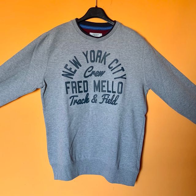 Felpa/maglione Fred Mello taglia L - colore grigio