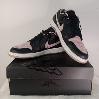 Jordan 1 low negras y rosas