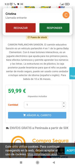 Camión parlanchín Sansón multiusos