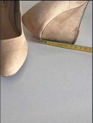 Zapato tacón topolino beige