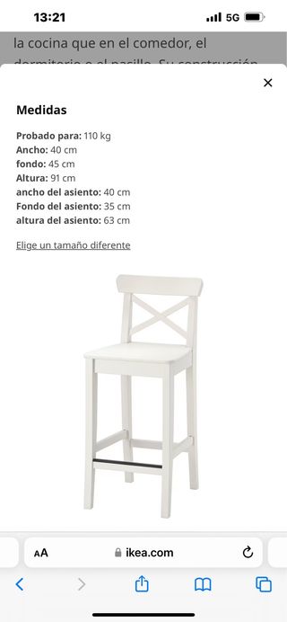 taburete cocina