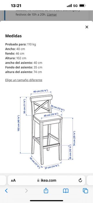 taburete cocina