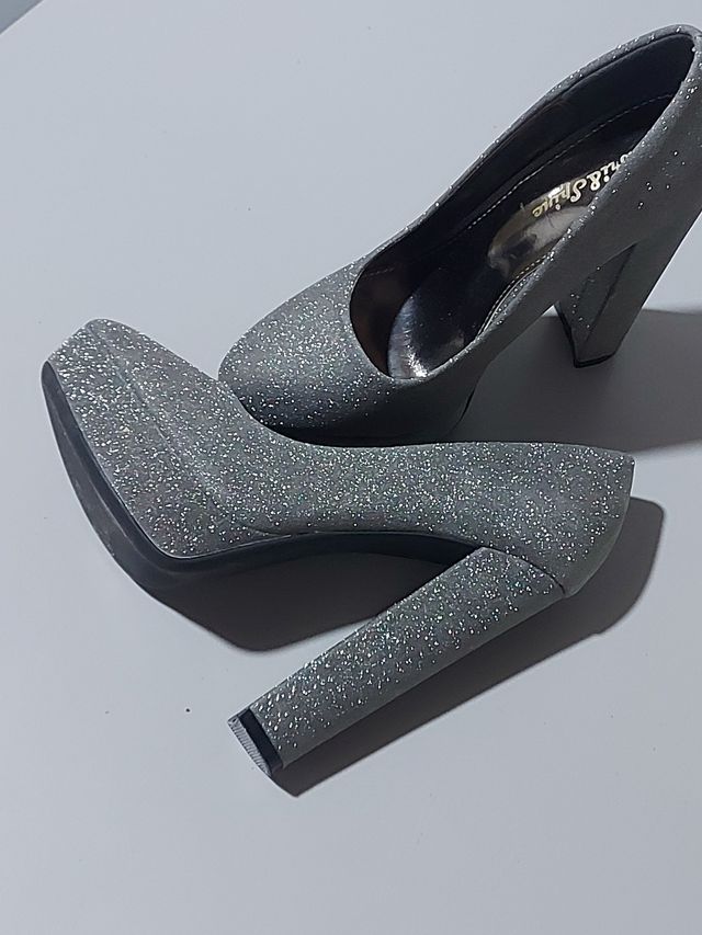 scarpe con donna tacco con plateau misura 35