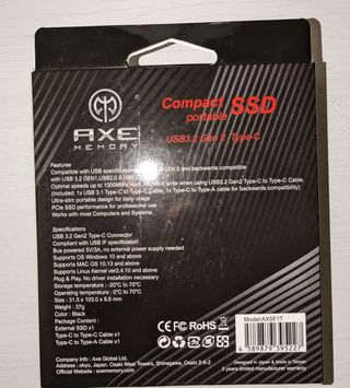 AXE 1TB Compact Portable SSD