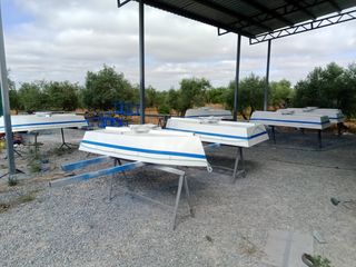 Barca de espetos con barbacoa