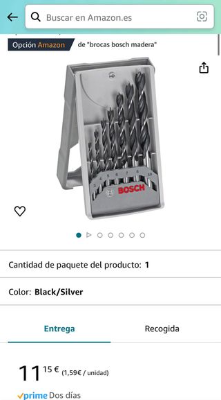 BOSCH Set de 7 Brocas para Madera