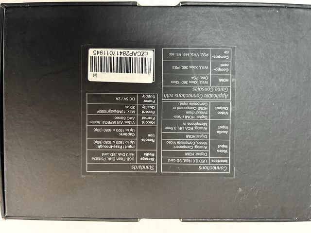 Ezcap 284 hd video capture all in 1