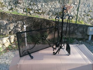 Set completo per camino e para scintille