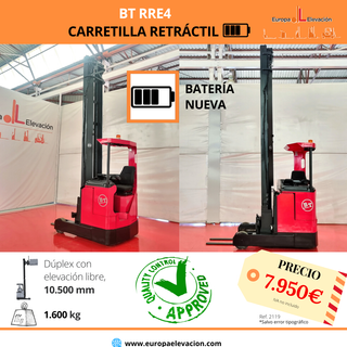 RETRACTIL ELECTRICA BT BATERIA NUEVA