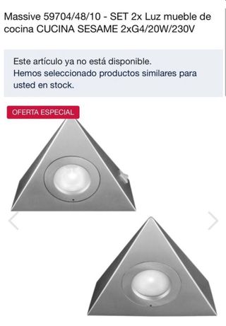 SET 2x Luz mueble de cocina CUCINA SESAME