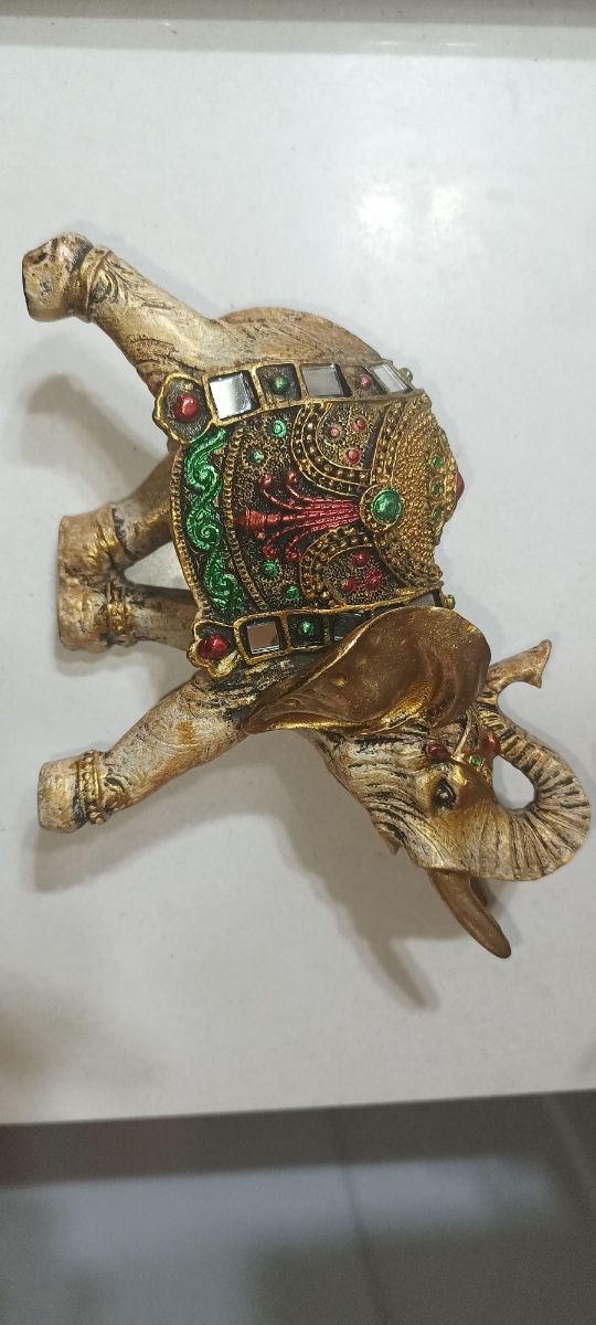 3 soprammobili elefante portafortuna