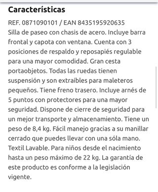 silla paseo Asalvo