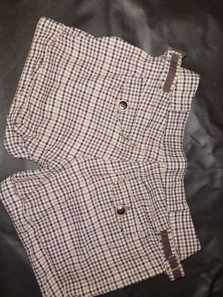 Pantalon corto de cuadros