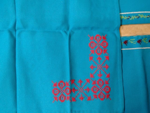 Tapetes salvamanteles punto de cruz