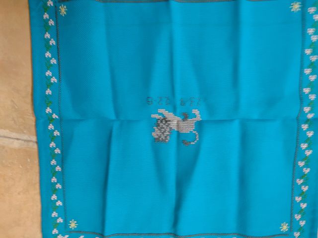 Tapetes salvamanteles punto de cruz