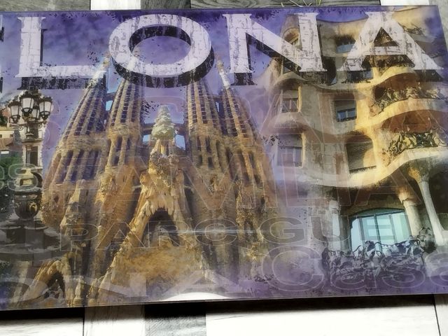 Cuadro modernista de Barcelona