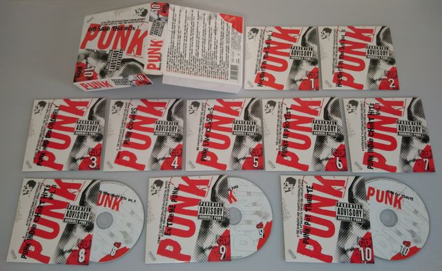 PUNK ROCK 10 CDS GOD SAVE THIS BOX