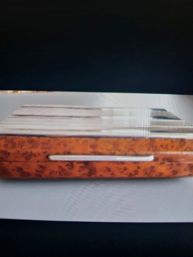 Portasigarette argento e radica