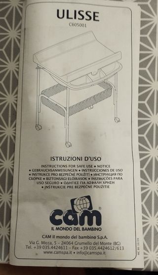 Bañera cambiador niño