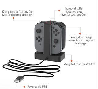 Estación de carga Joy-Con USB