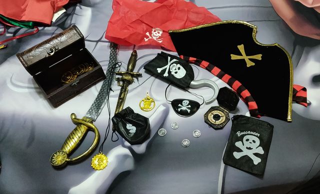 Pack accesorios disfraz pirata infantil