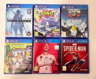 Ps4 slim con 2 mandos y 7 juegos