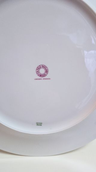 Bandeja incrustada oro Haviland Limoges, Francia