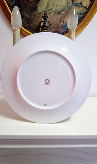 Bandeja incrustada oro Haviland Limoges, Francia