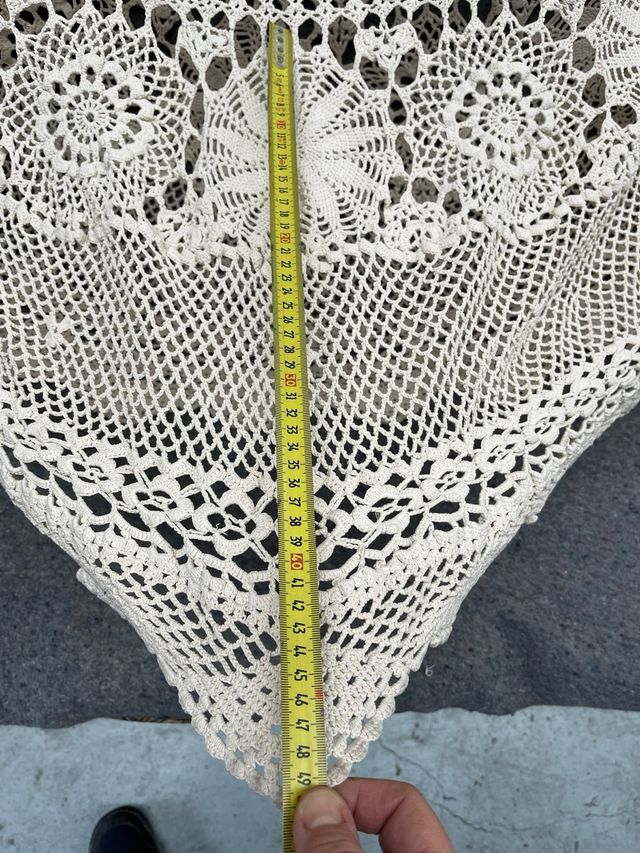 Mantel de ganchillo mesa redonda