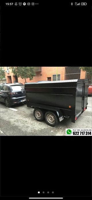 Remolque cerrado doble eje cerrado