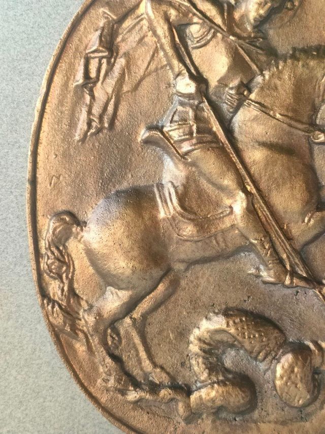 San Giorgio e il Drago, bronzo