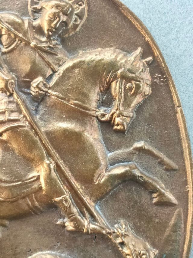 San Giorgio e il Drago, bronzo