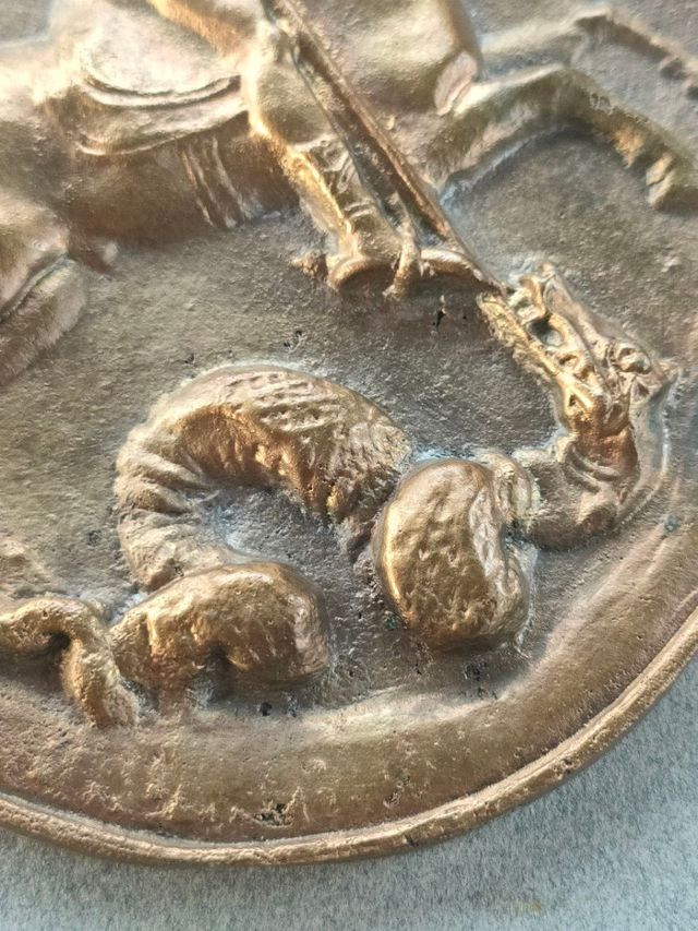 San Giorgio e il Drago, bronzo