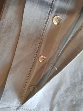 Antico lenzuolo matrimoniale + federe ricamo